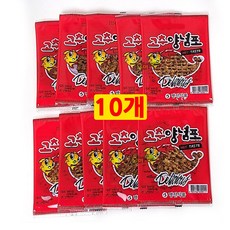 명진 고추양념포 5g 10개 매콤한맛 쥐포 어포 맥주 마른 안주 간식