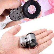 확대경 목걸이 실버용품 쥬얼리 LED 노안안경 램프 50배 현미경 휴대용 돋보기 루페 !Izus, 1개