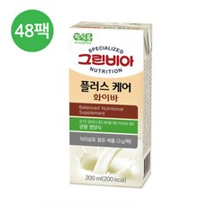 그린비아 플러스케어 화이바 200ml x 48팩, 48개