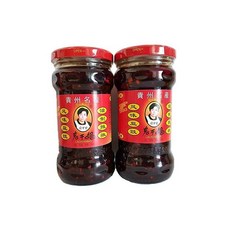 2개묶음 노간 媽 풍미 콩고두 豉 고추 유제 라쇼라유 중국 명산 상품 280g x 2개, 2개