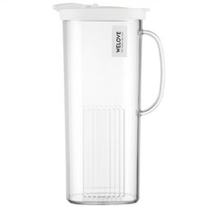 Placo Company正方形水瓶, 白色, 1.8L