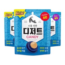 디저트 고양이 캣닙 캔디 1p X3개 수분보충 비뇨건강, 치킨맛