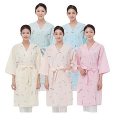라인 라인 뷰티 가운/손님/미용/마사지/염색/피부, LN1021 블루