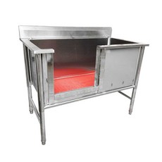 대형견 욕조 반려동물 미용 싱크 업소용 펫샵 샤워, 디럭스 120x70x90 깊이 50cm, 1개, 디럭스 120x70x90 깊이 40