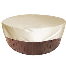 야외 욕조 커버 자외선 차단 스파 온수 먼지 방수 라운드 소재 강한 내구성, 20) 4 Only Cover - 190X30cm, 없음