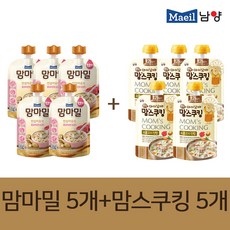 매일남양 맘마밀+맘스쿠킹 세트 표고버섯과소고기5개+소불고기진밥5개 총10개
