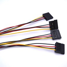  4pin sata 15pin 전원 케이블 하네스 마니 보드 200mm 길이 ul1007 22awg 50 개/몫, 한개옵션0 