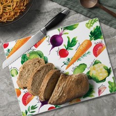 도마 커팅보드 항균 주방 가을 놈즈 3mm 열강화유리도마 10â X 8€ 미국 식기세척기 안심 멀티컬러 제작, 1개
