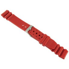 세이코 다이버 및 기타에 맞는 18mm 레드 고무 프로 스포츠 시계 밴드 스트?