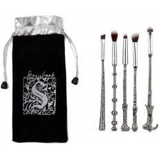 아이섀도 블렌딩 컨실러 파우더 파운데이션용 AMarkUp 5Pcs Wizard Wand Potter 메이크업 브러시 세트, 1, 단일옵션