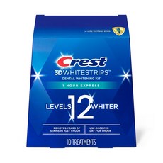 크레스트 3D 화이트 스트립스 치아미백 레벨 12 Crest 3D Whitestrips Level 12 1개 10팩 20스트립