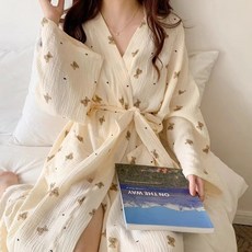 스프링 여성샤워가운 골프 라운지 호텔 로브 홈웨어 수면