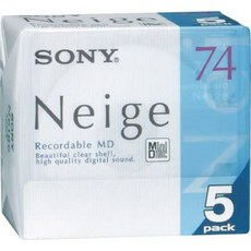 Sony Sony Neige Series Minidisk 74 Min 5 Pack Recordable MD, 상세내용참조