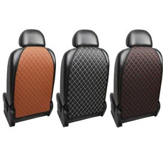 곰스카 2020BMW킥매트 시트보호매트 카매트 등받이매트 퀼팅가죽시트커버 발차기매트1PCS, 1개, 블랙