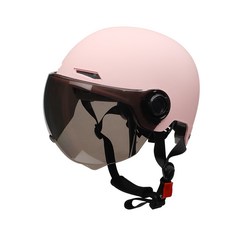 자외선 차단 어반 고글헬멧 자전거 전동스쿠터 무광 안전모 쿨토시 포함, 무광 53-62cm, 핑크