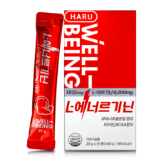 하루웰빙 L아르기닌 L에너르기닌 6 000 mg 고함량 아르지닌 엘아르기닌 BCAA 부스터