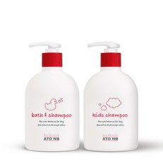 아토엔비 키즈샴푸+바스앤샴푸, 2개, 500ml