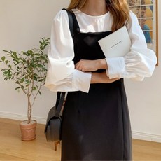 [데이클로젯] 블라우스&뷔스티에 원피스 세트