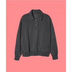 [100%정품] 인더로우 빈티지 DYED 하프 집 맨투맨 스웨트셔츠 스웻셔츠 크루넥 티셔츠 상의셔츠 블라우스 상의 GRAPHIE