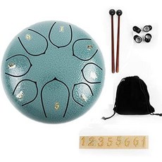 스틸 텅 드럼 15.2cm(6인치) 8노트 아동용 유치원 활동 악기 111836, 스틸 텅 드럼 15.2cm(6인치) 8노트 아동용 유치