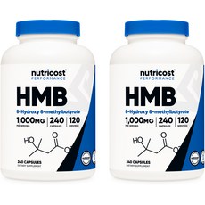 뉴트리코스트 HMB 1000mg 캡슐, 240정, 2개