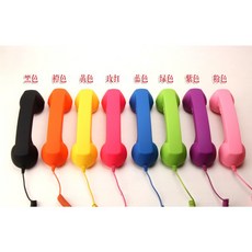 전화기 유선 수화기 이어폰 스피커 인싸템 인스타, 핸드폰 수화기(핑크)