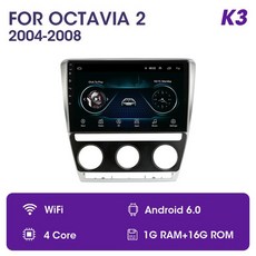 Vtopek 10.1 "4G + WiFi 2din 안드로이드 자동차 라디오 Multimidia 비디오 플레이어 네비게이션 GPS SKODA, 06 K3-D
