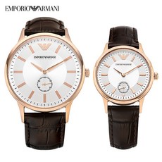 ARMANI 알마니 AR9041 가죽 커플시계 43mm / 30mm