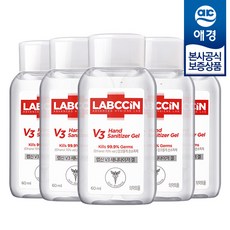 랩신 프레시 새니타이저 겔 손소독제, 60ml, 5개