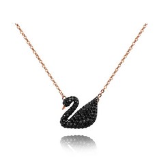 스와로브스키 스와로브스키 5204134 Iconic Swan 블랙 스완 목걸이
