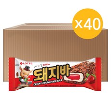 롯데푸드 돼지바 40개 한박스 아이스크림, 70ml