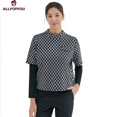 [올포유 여성] jacquard layered T-shirt ALTHM7441-1999 - 올포유여성