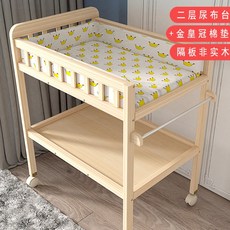 원목 기저귀갈이대 기저귀교환대 베이비케어테이블 스니글라르, 2층 (칸막이 비원목) + 금왕관 케어패드