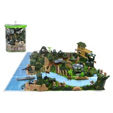 STK 130pcs 군인 병사 5cm 육군 피규어 Playset for Army Sand Scene Model