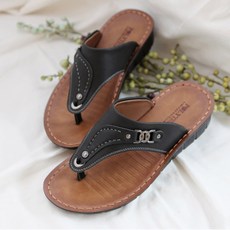 바이시유 남성 발편한 여름 쪼리 슬리퍼 가벼운 샌들 중년 남자여름신발