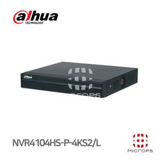 [다후아] Dahua 800만화소 IP NVR CCTV 녹화기 4채널 NVR4104HS-4P-4KS2/L - 4채널ip녹화기