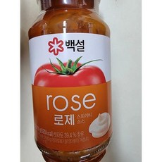 CJ 토핑 추가 가능 백설 로제스파게티소스 가족식사 필수 1개입, 0.61kg, 1개