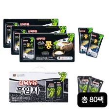 삼육두유 검은콩과칼슘(190mlX20팩)X3박스+삼육두유 흑임자(190mlX20팩)X1박스 건강음료 식물성음료 간편식, 검은콩과칼슘 20팩X3박스+흑임자 20팩