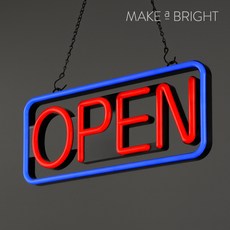 메이크어브라이트 LED 네온사인 OPEN 오픈 간판 보드