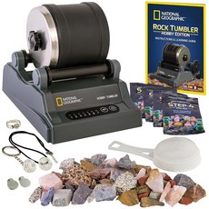 NATIONAL GEOGRAPHIC 취미 락 텀블러 키트 - 7일 타이머가 있는 내구성 누출 방지 폴리셔 한 텀블링 아동용 지질학 취미 교육용 STEM 과학 키트 록 컬렉션 5, 취미 키트 527025