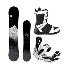 System 시스템 2024 MTN & 서밋 남성 스노우보드 패키지 완성, 153 cm, Boot Size 9
