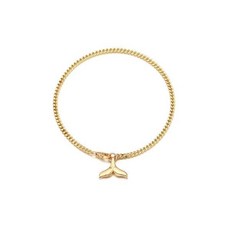 고래꼬리발찌18k