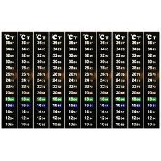 온도계 스트립에 스틱 과인 맥주 발효를위한 수직 스티커 디지털 온도 디스플레이 50-97 ℉/ 10-36 ℃, 10 시트, 1개