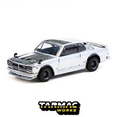 타막웍스 1/64 스카이라인 HT 2000GT-R 실버 크롬 스페셜 에디션 - GLOBAL64, 1개
