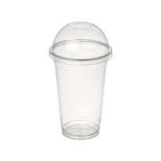 커피촌 투명 PET 아이스컵+돔뚜껑 470ml, 1000개, 1세트