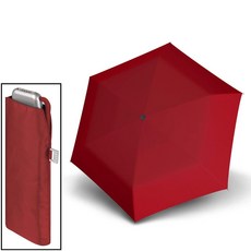 독일 Doppler 도플러 포켓 경량 우산 카본스틸 [색상: 레드] | 슬림 편리한 사이즈 | 깃털처럼 가벼운 무게(192g) | 초경량 태풍우산 독일 여행기념품