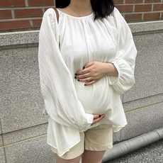 VANANA2 임부복 벌룬 플레어 블라우스 ANANA2 임부복 벌룬 플레어 블라우스