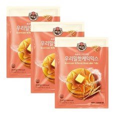 제일제당 우리밀핫케익믹스500g X3개, 3개, 500g