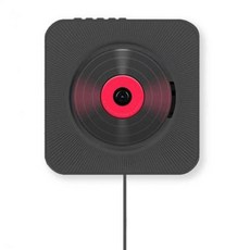 CD 플레이어 벽걸이 형 블루투스 원격 제어 FM 라디오 HiFi 스피커 휴대용 미국 EU 영국 플러그 USB 3.5mm 4 색, 2) Black - cd플레이어벽걸이