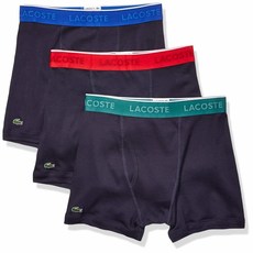 라코스테 Lacoste 남성 100% 면 언더웨어 팬티 3종 세트 Men's Cotton Boxer Brief Underwear Multi pack